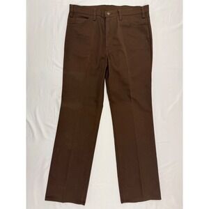 Vintage Levi Strauss 520 Mens Brown Cotton Polyester Pants W36 L32 USA Made 90's